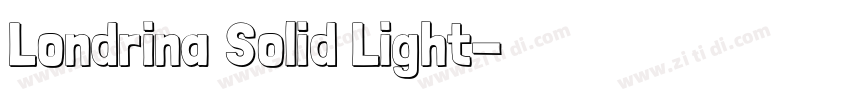 Londrina Solid Light字体转换